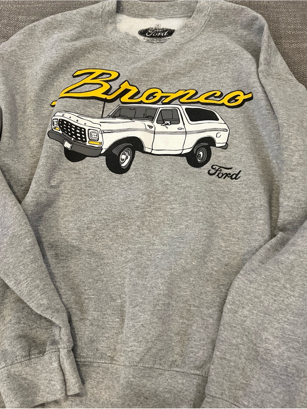 Ford Bronco Crewneck Sweatshirt Super Soft Medium Preowned